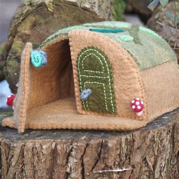 Wool Felt Mouse House Set