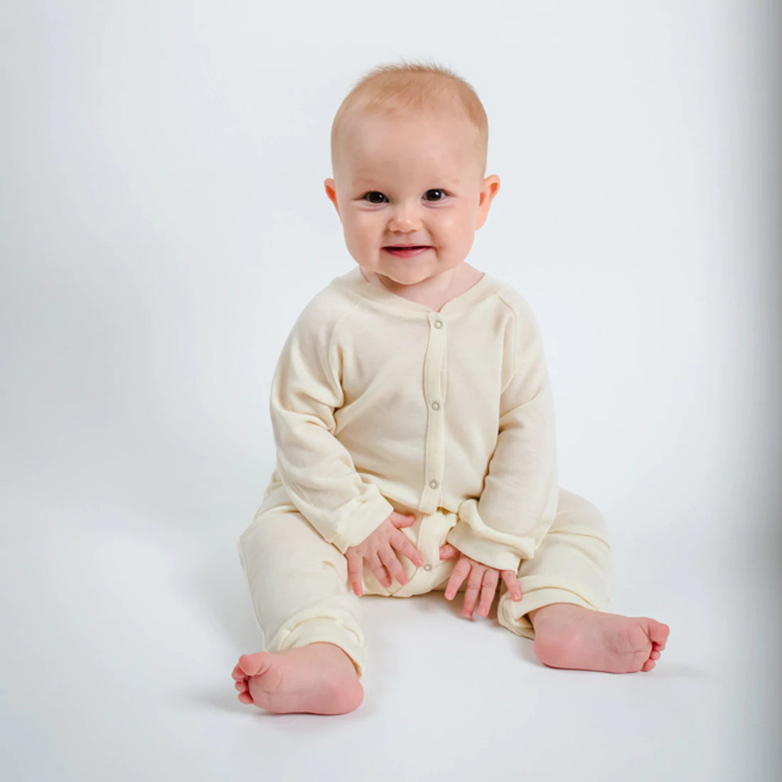 Organic Wool/Silk Sleep Romper for Baby/Toddler