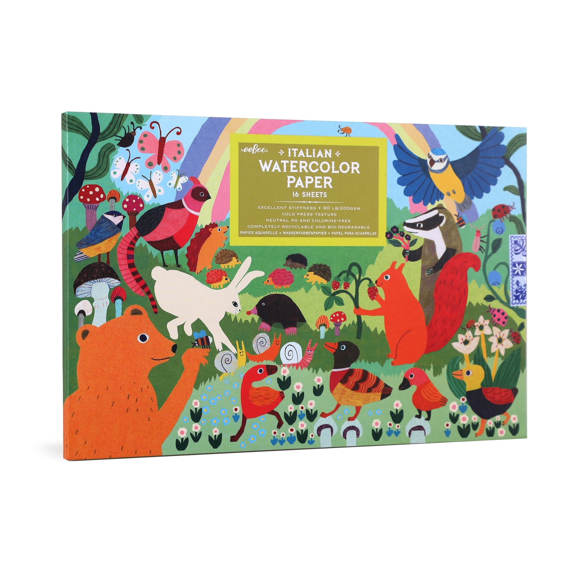 Woodland watercolor paper pad