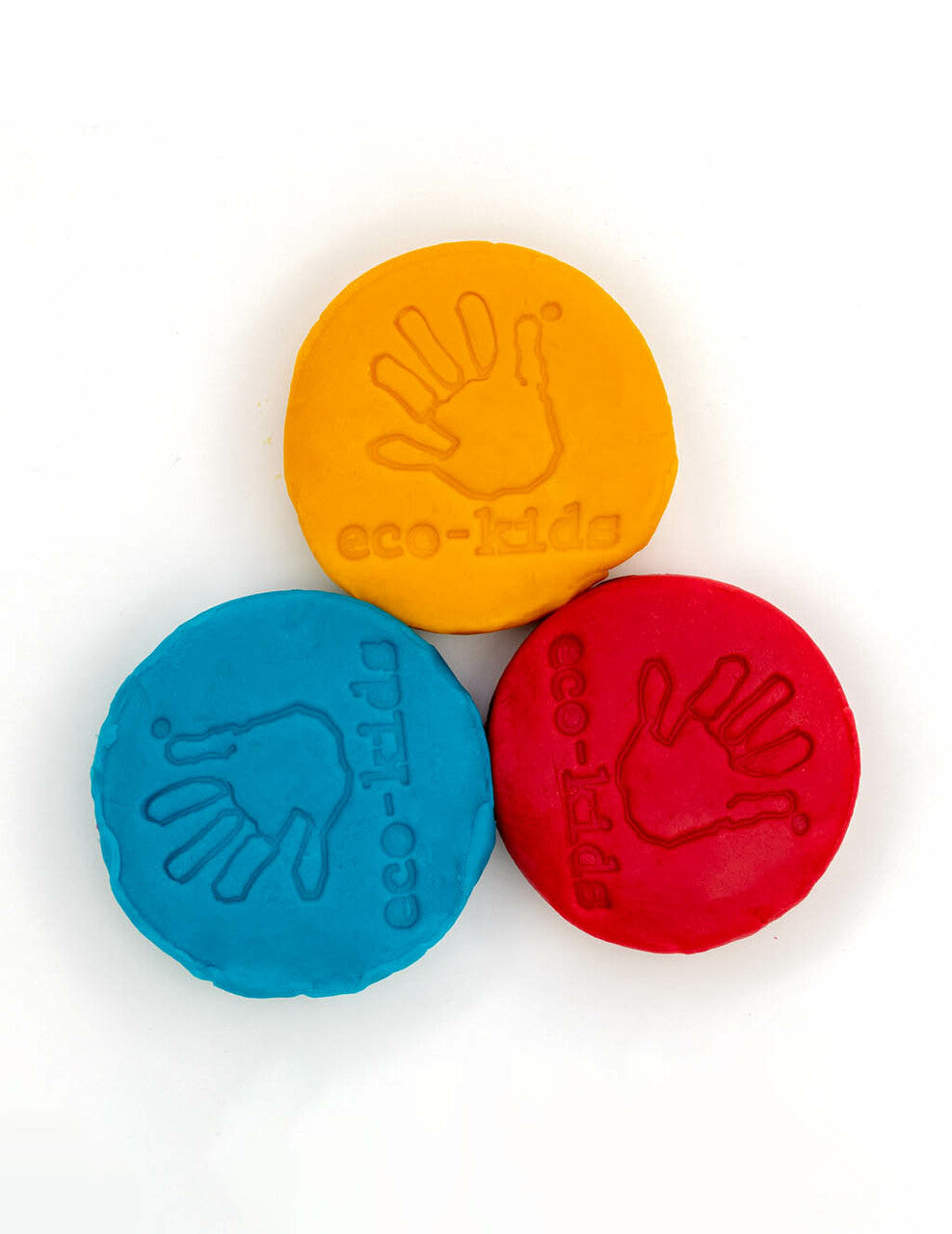 Eco play dough set of three in primary colors