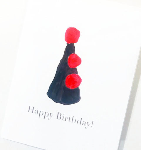 Birthday Hat Spot On Paper Greeting Cards 