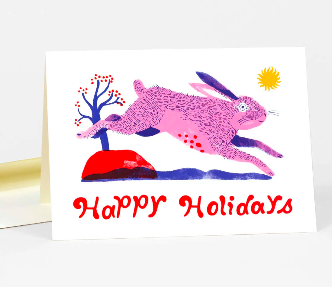 Happy Holidays Rabbit