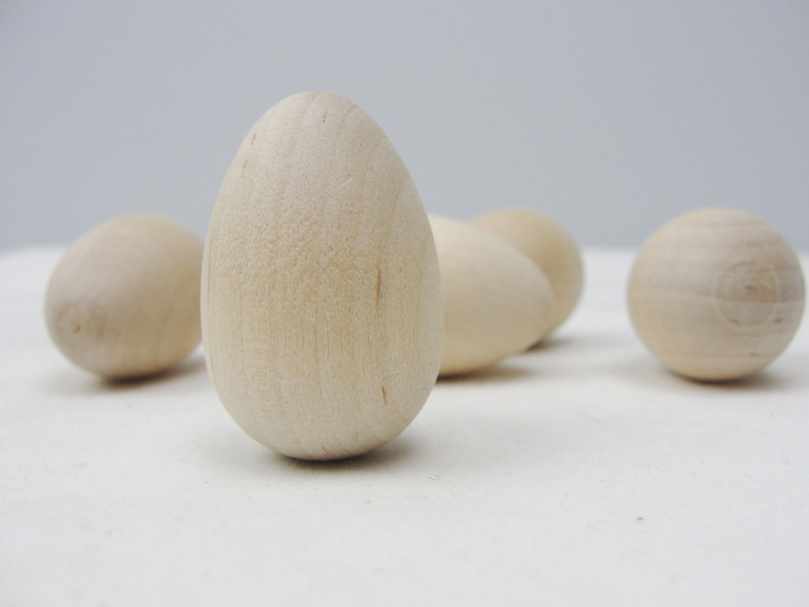 Natural Wood Eggs
