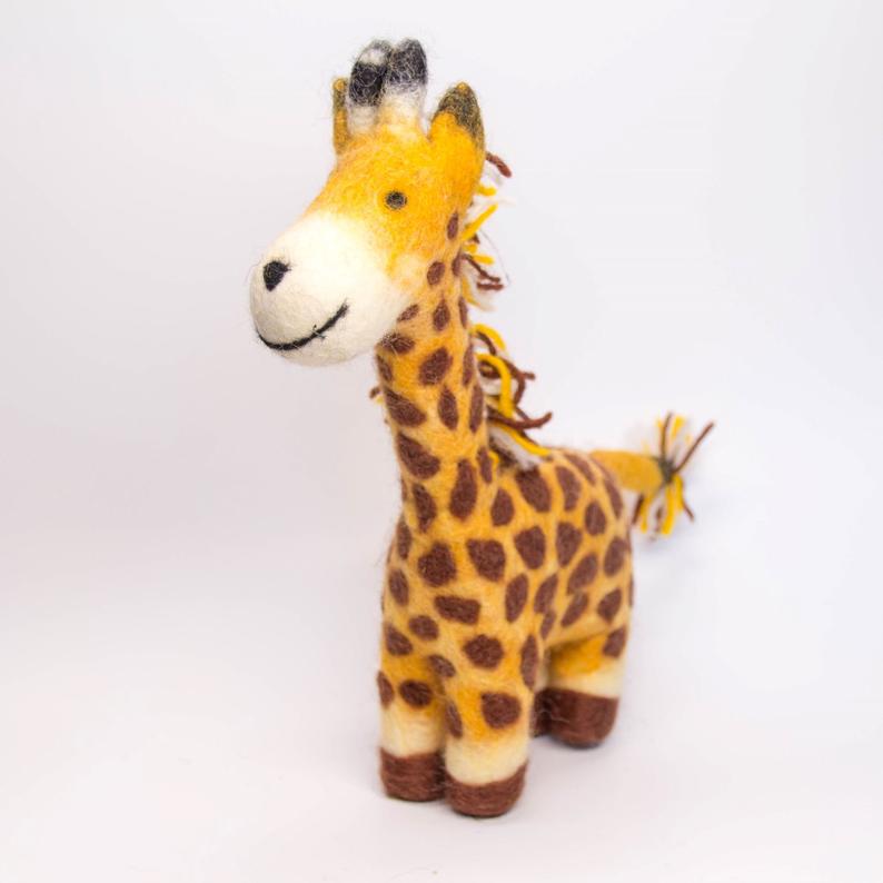 Wool Felt Giraffe Hand Made