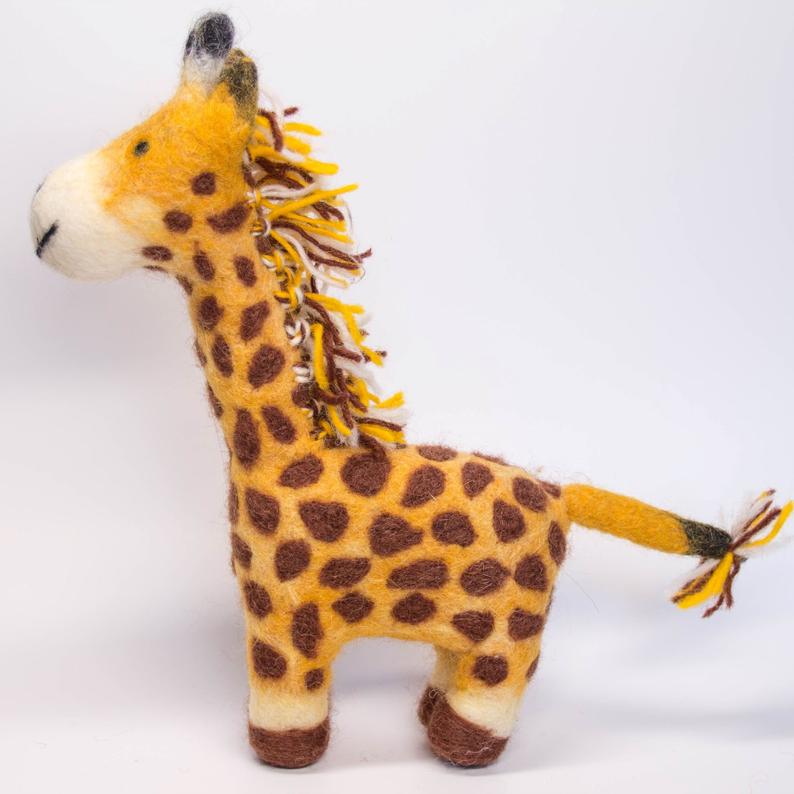 Wool Felt Giraffe Hand Made