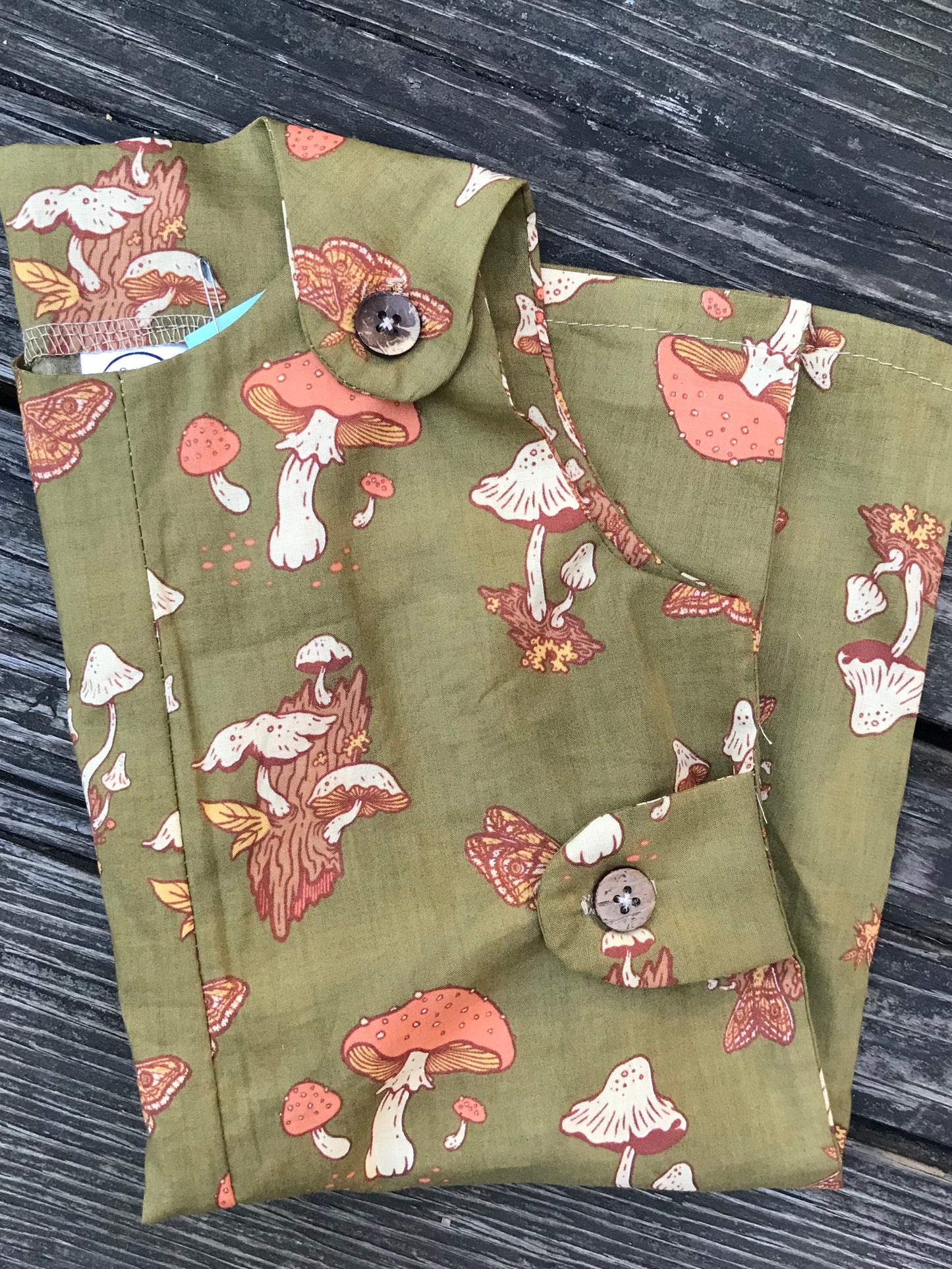 Baby Nesh Mushrooms and Moths Romper