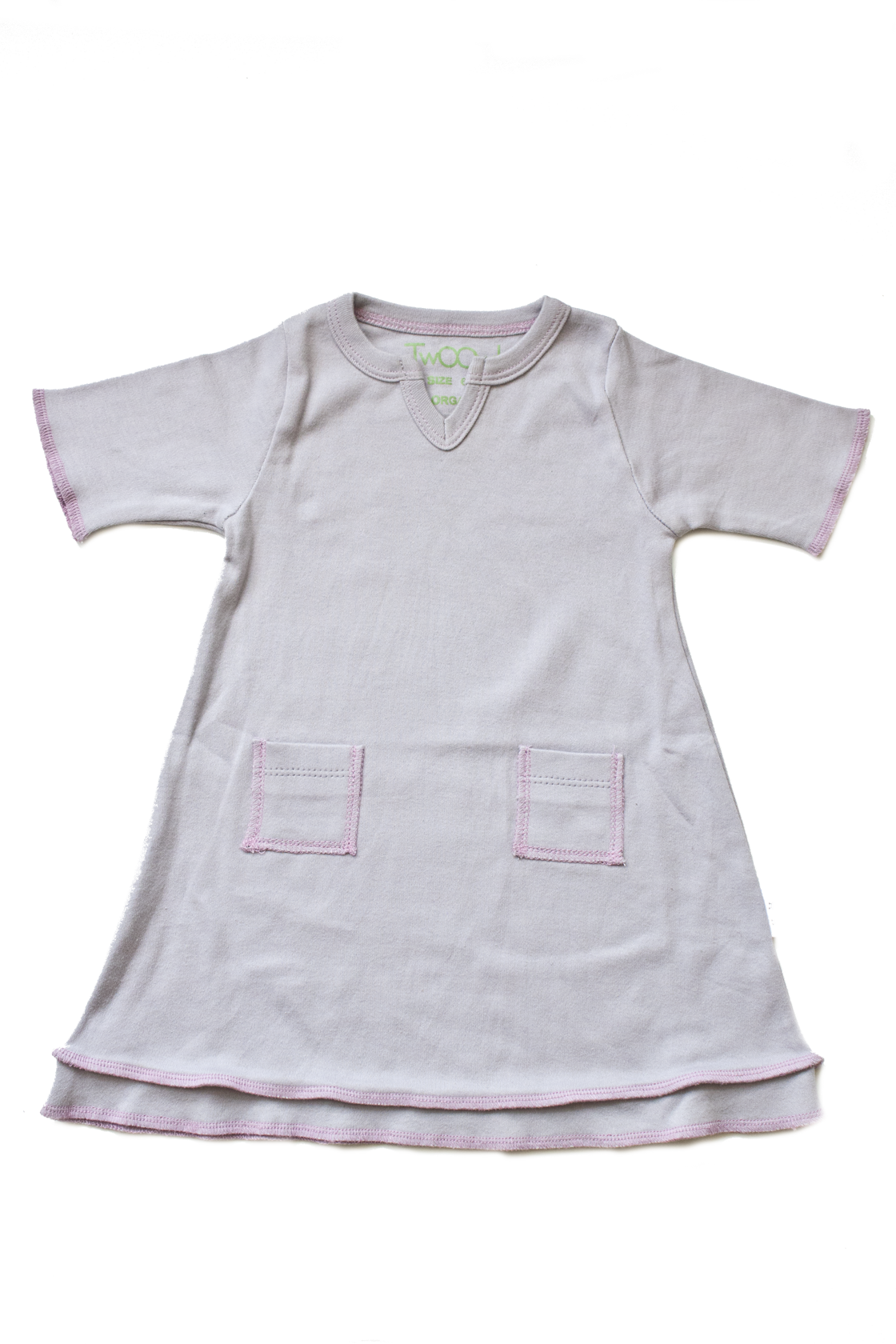 Organic Lavender Baby Tunic Pocket Dress