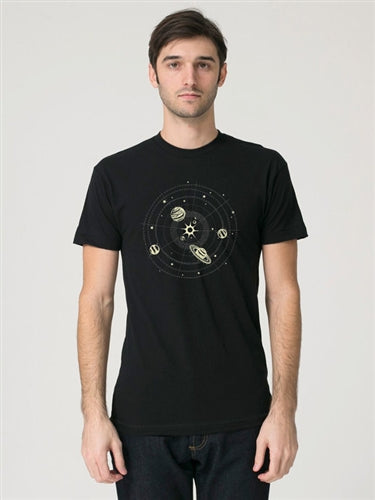 unisex Solar System Tee Short Sleeve