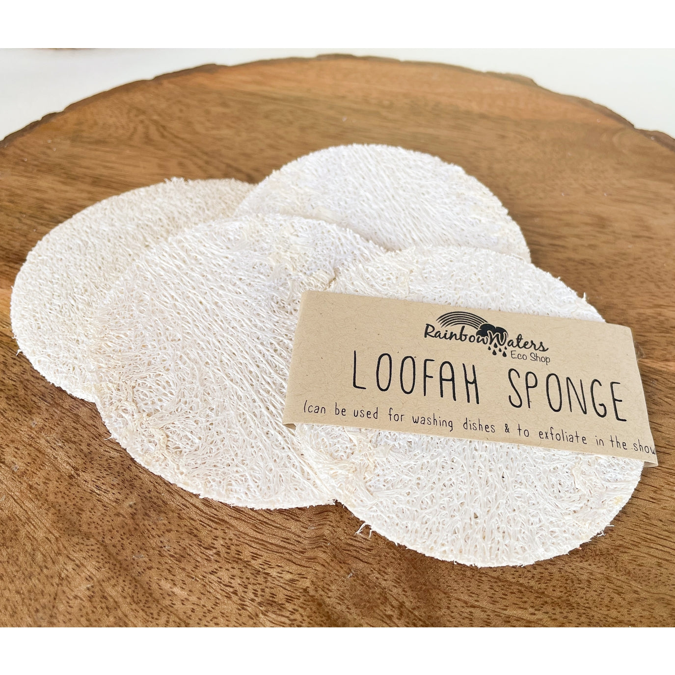 Loofah Sponge and Solid Dish Soap Set