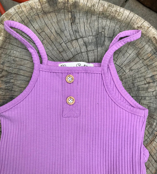 Organic Purple Summer Romper by Mama Siesta