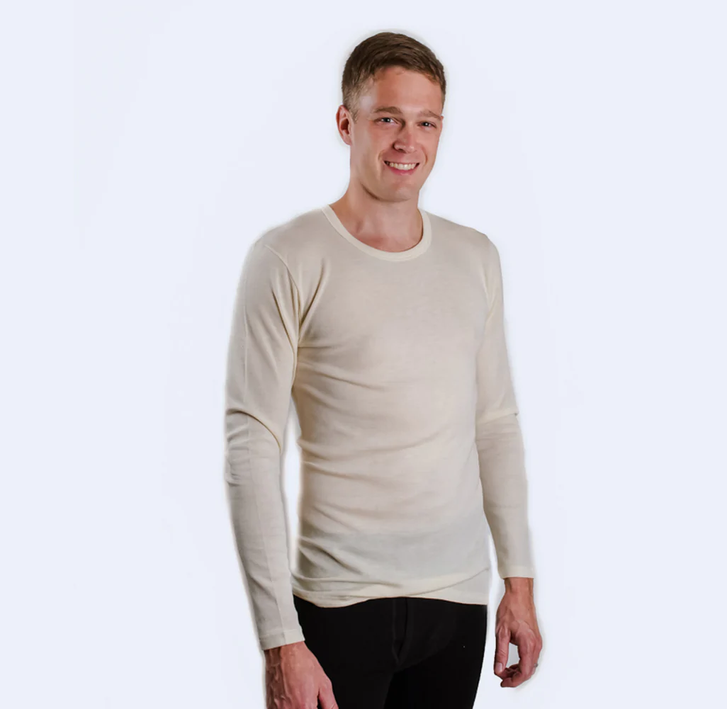 ORGANIC WOOL/SILK LONG SLEEVE natural