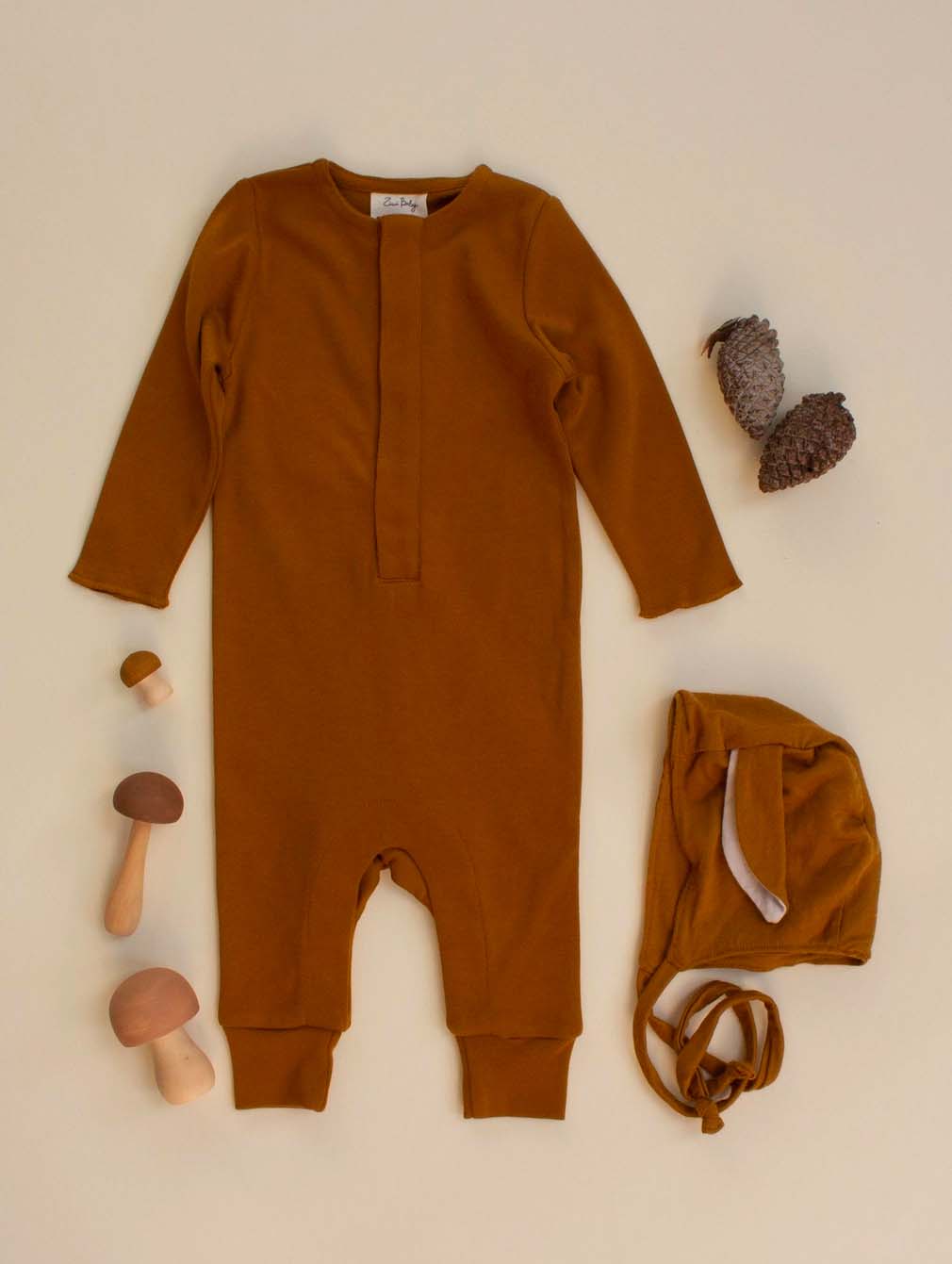 Organic Ochre Romper