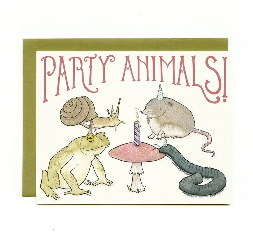 Party animals card by bee's knee's