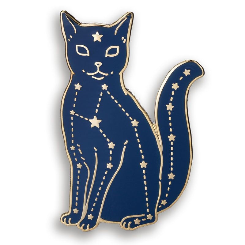 Celestial Cat enamel pin