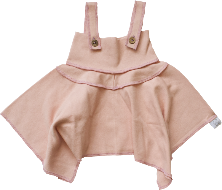 Organic Pink Rose Skirt Dress Combo