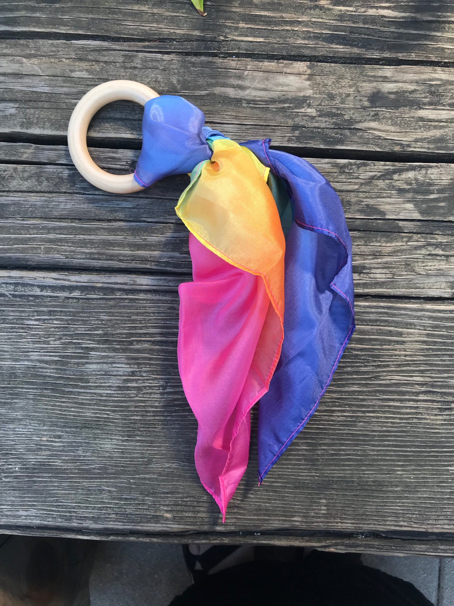 Rainbow Silk Teether