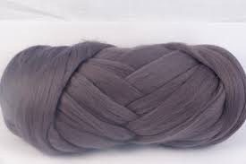 Charcoal Merino Wool Roving