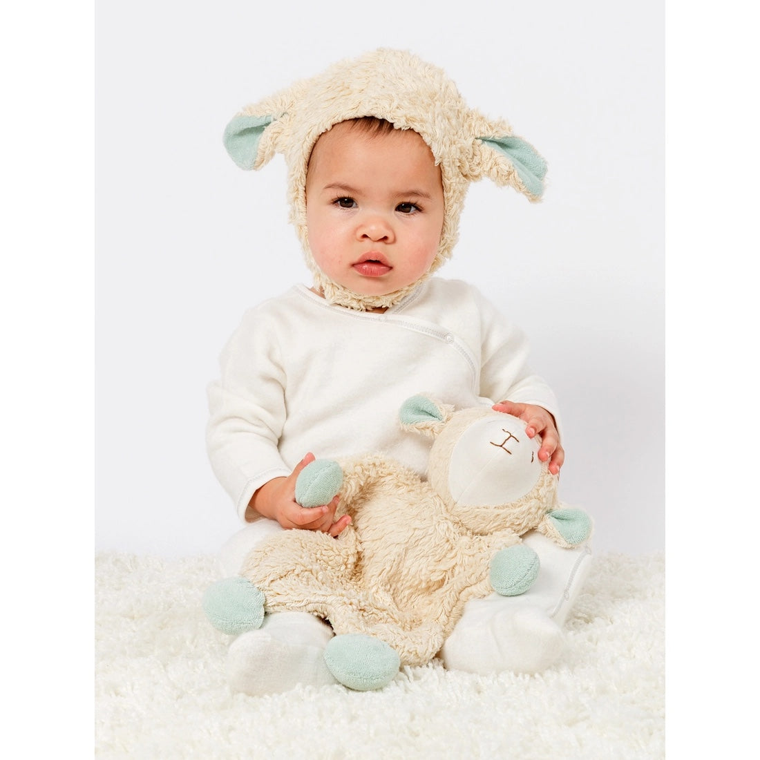 Sheep Sherpa Toy with baby
