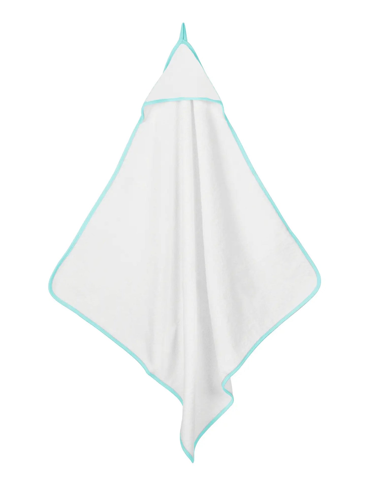 Organic aqua deluxe hooded towel
