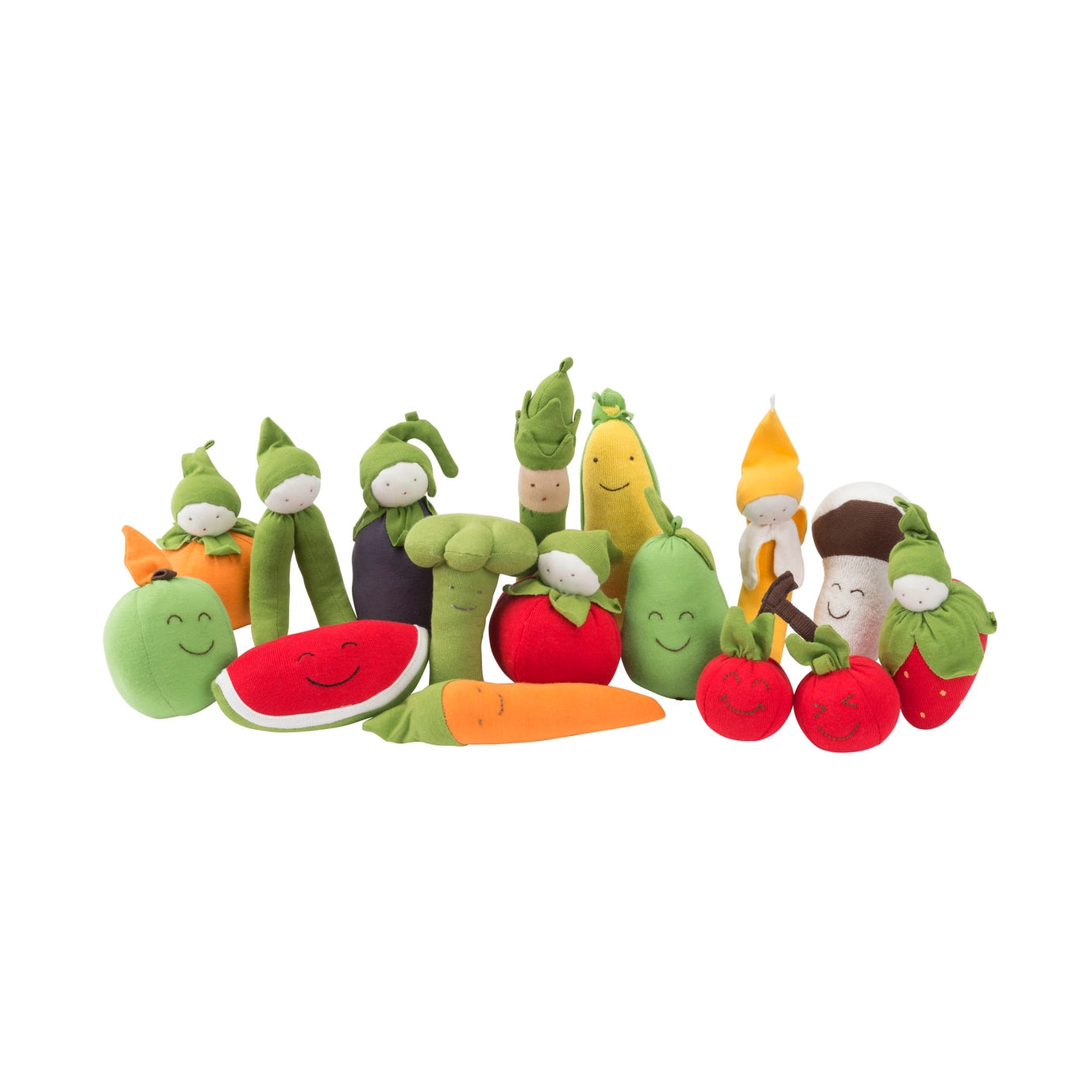 Organic Fruit and veggire Teething Toys by under the nile