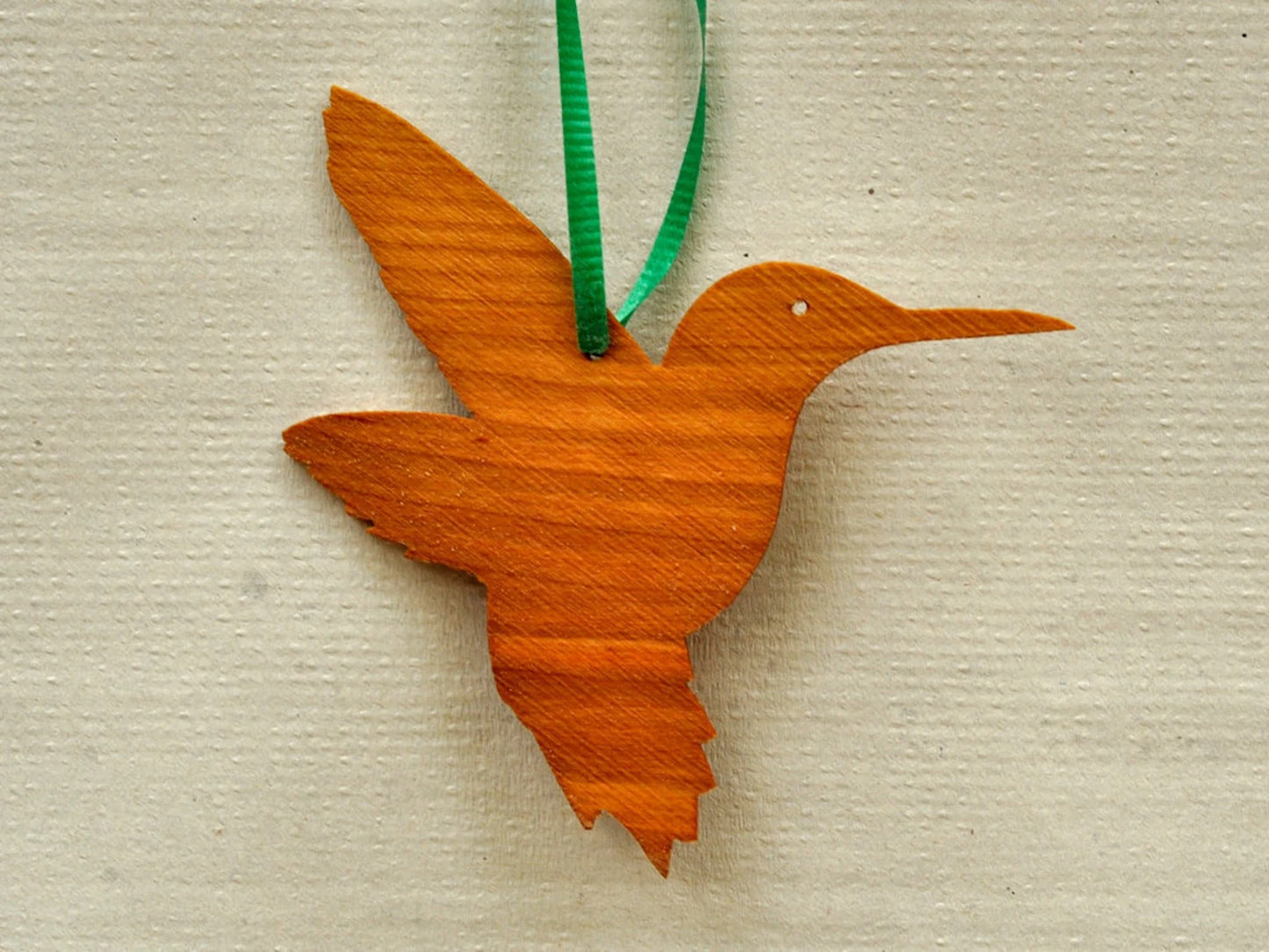 Hummingbird wooden ornament