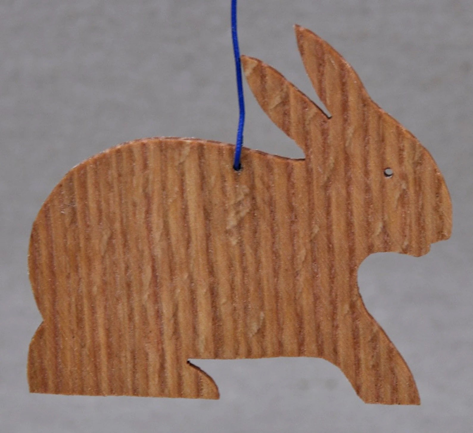 Rabbit wooden ornament