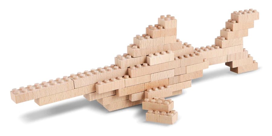 Bamboo Bricks 145 Piece- Sustainable Biodegradable Construction Toys